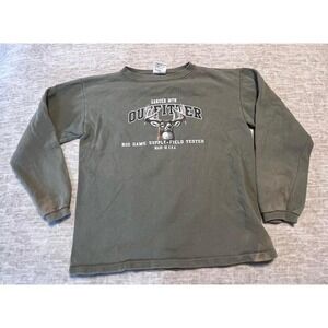 Gander Mountain Outfitter Youth Large Long Sleeve‎ Shirt Deer Graphic USA Made